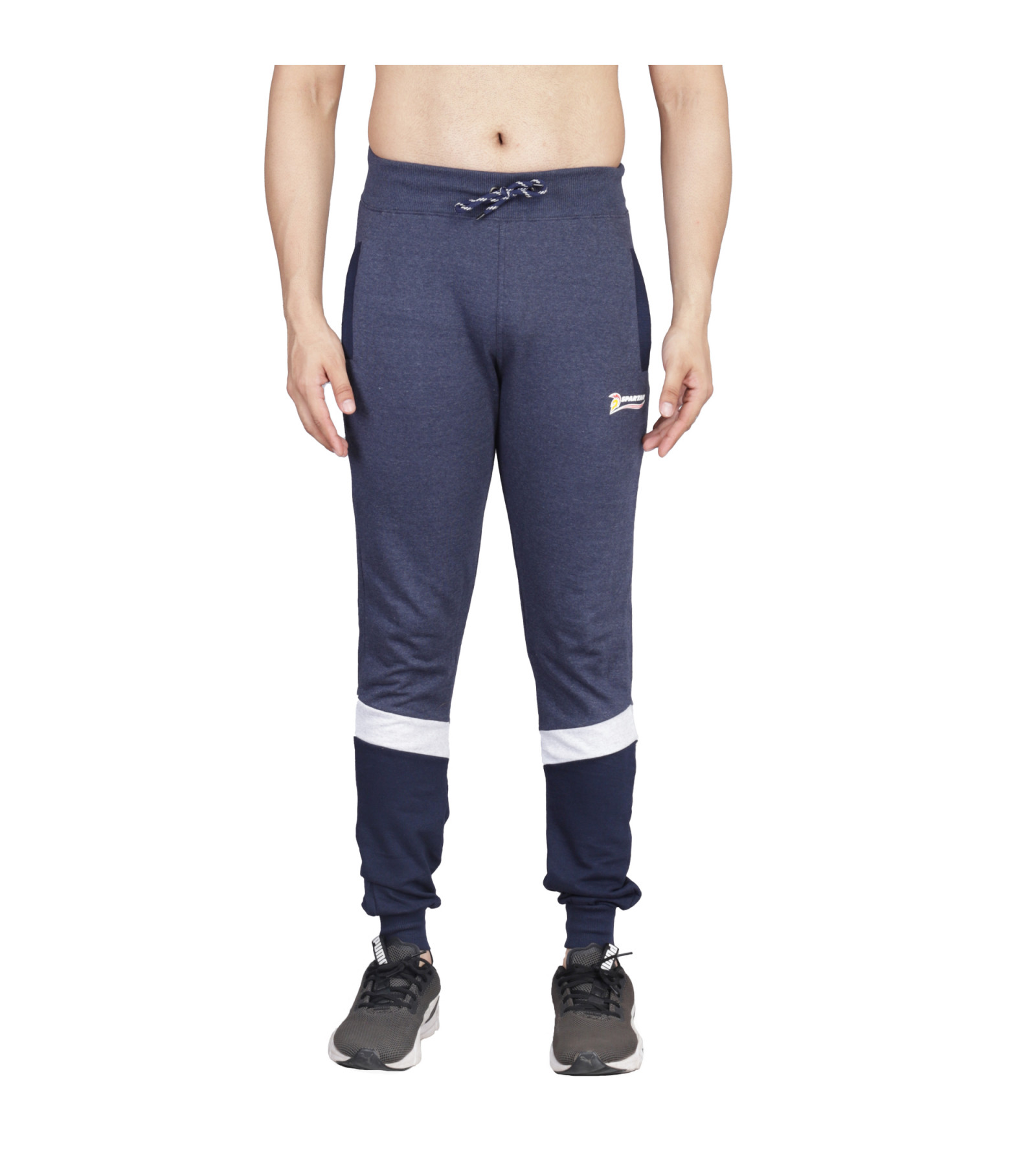 Mens Stripped Blue Trackpant